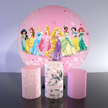 016 Disney Princess Fancy Printing Round Cover